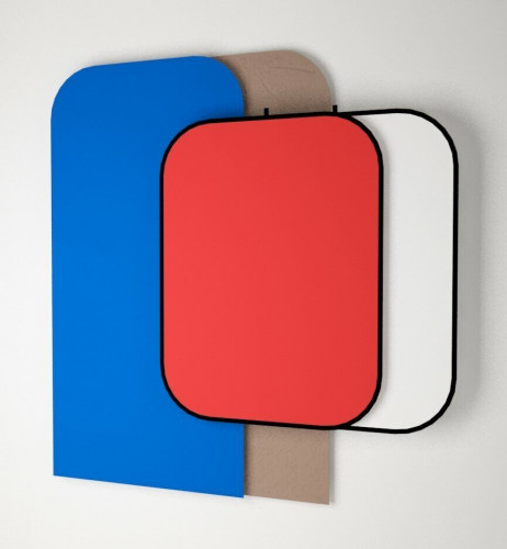 Grifon КОМПЛЕКТ 4-х фонов KIT-5B4 (фон на пружине: белый-красный (150х200см) и чехол (150х300см): синийCK-какао)