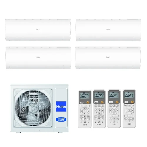 Мульти сплит-системы на 4 комнаты Haier 4U75S2SR5FA / AS20PS1HRA-M - 4шт. Комплект Coral