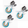 Fotokvant LSC-22 Wheel KIT набор колес для стойки с креплением 22 мм