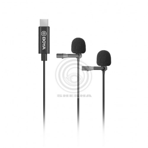 Boya BY-M3D Двойной петличный микрофон с разъёмом USB Type-C