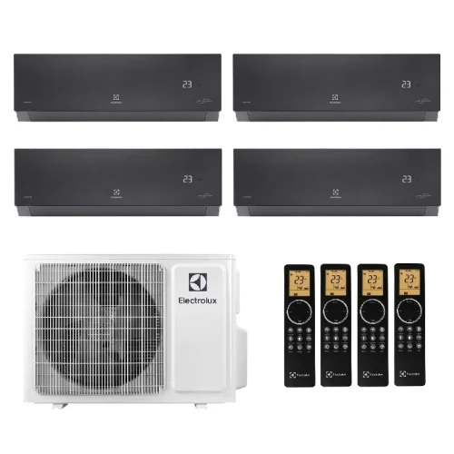 Мульти сплит система на 4 комнаты Electrolux EACO/I-28 FMI-4/N8_ERP / EACS/I-09 HEN FMI/N8_ERP/in - 4шт. Комплект Enterprise Black