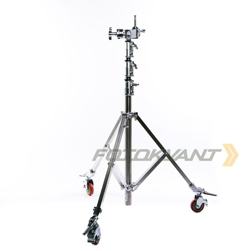 Fotokvant LSR-4500 PRO профессиональная стойка для оборудования 4,5 м с колесами