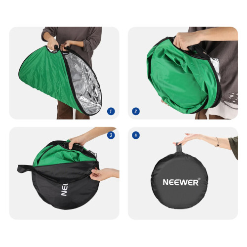 Комплект отражателей/хромакеев Neewer RF-110III с ручками (7-в-1) 110см