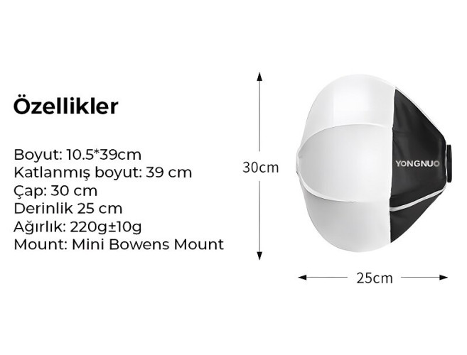 Софтбокс YongNuo MINI RGQ D30 для YN150