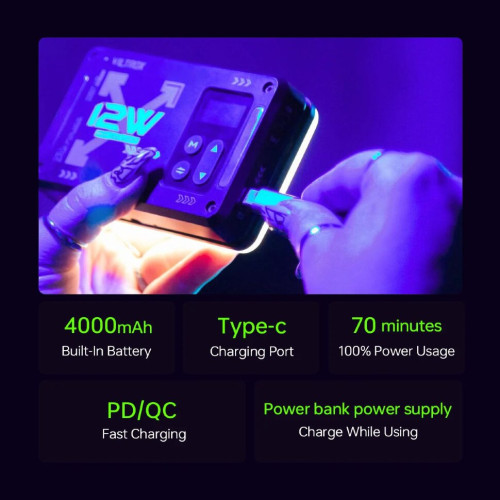 Осветитель Viltrox RB-V12 Фиолетовый